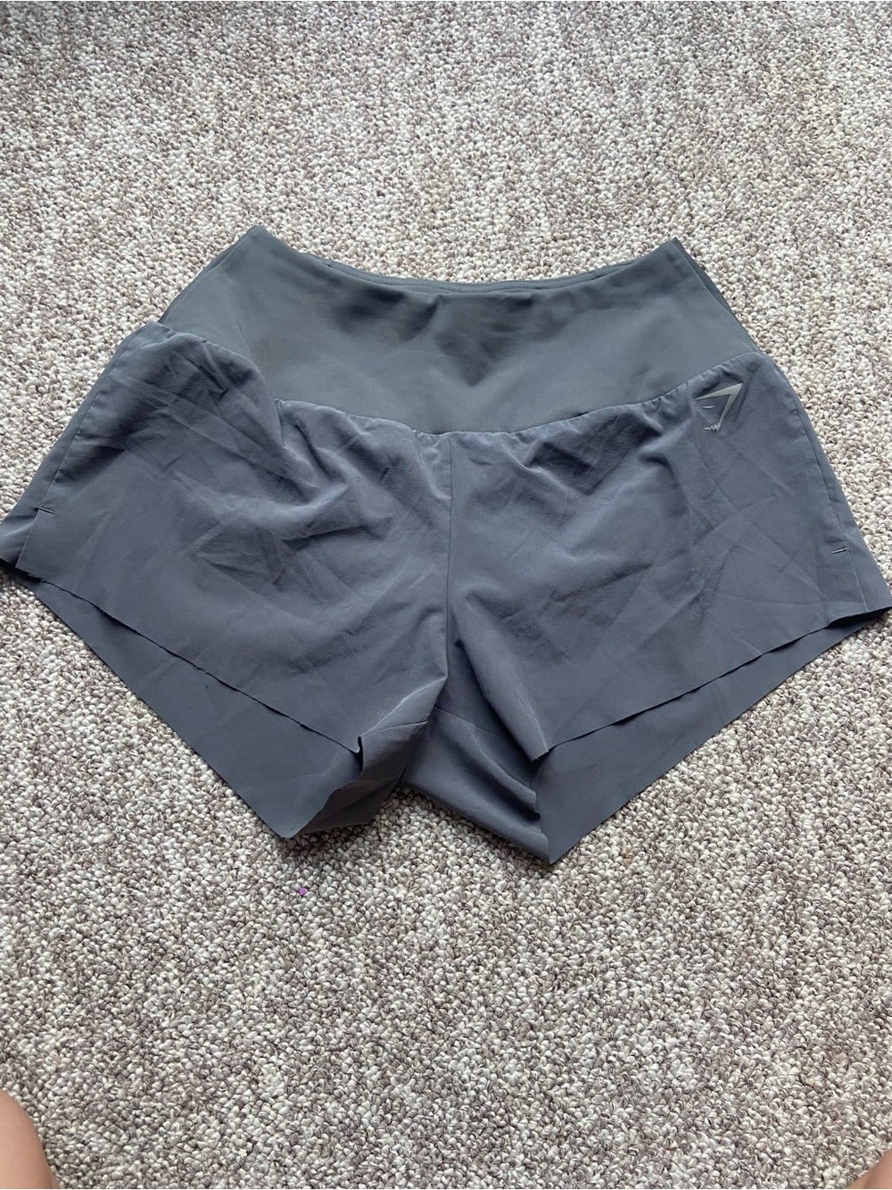 Gymshark Women's High-Waist Athletic Shorts in Dark Gray